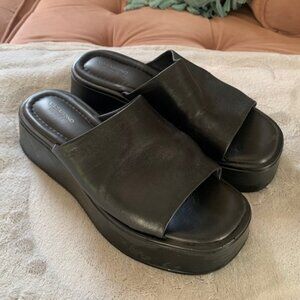 Vegabond 90's Platform Slide Shoe Real Leather. EU size 39, US size 9